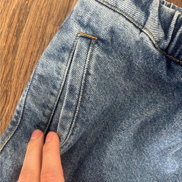 Drawstring denim pants - Picture 4 of 5